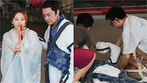 63歲馬景濤「直播中突昏倒」！扶女主持肩膀4秒「翻白眼倒地」原因曝