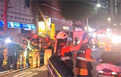 南韓富川市飯店大火！ 已7死11傷　女住客求生跳消防氣墊身亡