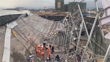 中國廣西百色市酒吧屋頂坍塌 釀3死、4人待援