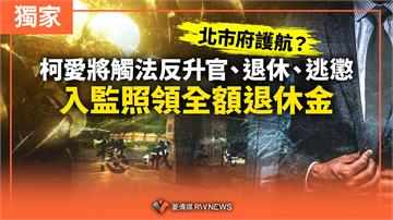 獨家／北市府護航？柯愛將觸法反升官、退休、逃懲　入監照領全額退休金
