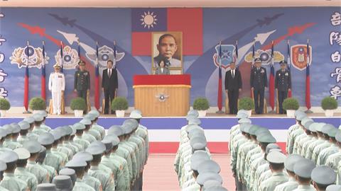 出席三軍士官新生開學典禮　蔡總統：政府當最強後盾