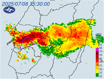 快新聞／國家警報狂響！彰化才遭摧殘　大雷雨轉轟炸2縣市