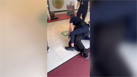 抗議常客「田山盛國」又鬧事！　疑不滿藍北市黨部遭搜、闖北檢噴漆遭逮