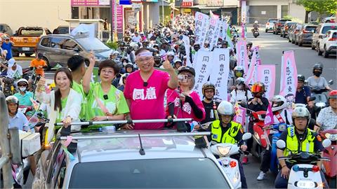 柯建銘、王義川站台！護國大遶境前進新竹　上千台機車隨行聲勢浩大