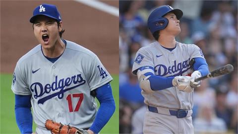 MLB(影)/打者翔平首局首打席首球炸裂!投手大谷5局無失分鬼神雙刀率隊完封勝