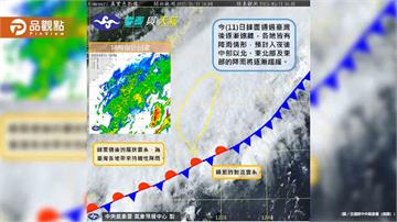 陰晴不定！今跌到16.1℃雨區曝　明天飆到35度