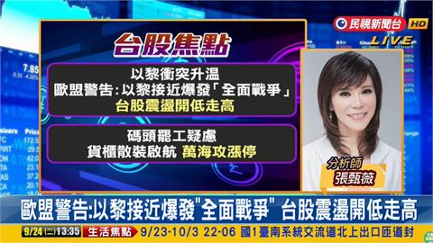 台股看民視／以黎衝突擴大「貨櫃三雄股價勁揚」！分析師揭下週觀察重點