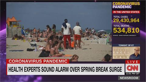 佛州邁阿密海灘人潮聚集  開趴不戴口罩！警方逮捕百人