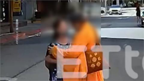 "和尚"當街擁吻女子？男偽裝出家僧眾　民俗專家：行為不妥　褻瀆宗教