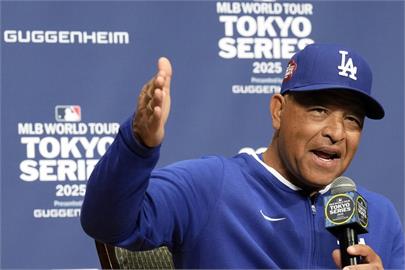 MLB(影)／道奇總教練羅伯斯記者會談台灣　希望台灣球迷來道奇球場觀賽