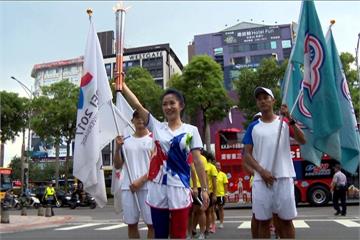 世大運聖火傳遞繞台北 郭書瑤驚喜現身
