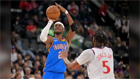 NBA(影)／SGA連80場得分20+超越傳奇紀錄！　雷霆成開季唯一不敗之師