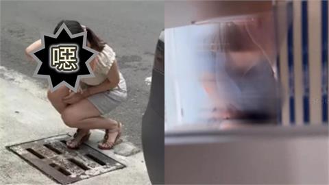 「台灣X后」不只高雄總圖拍片！還學保時捷女下車「路邊吐白液」畫面曝
