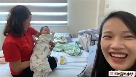 越南人妻無人幫顧孩累慘　親媽心疼女兒來台神救援
