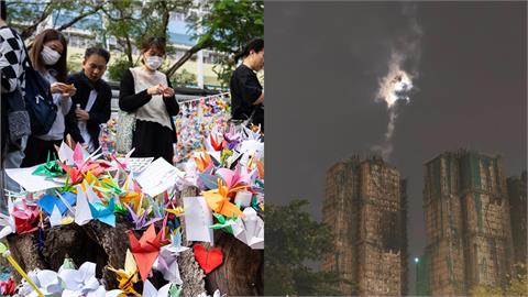 香港大火/惡火奪百條人命!宏福苑上空見「1道光柱」撒下⋯網鼻酸:像瑞相