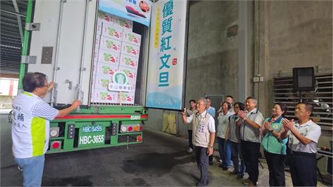 宜蘭紅文旦前進星國！　首批2.4公噸裝櫃出關搶攻新加坡市場