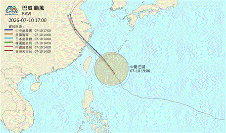 台灣快被巴威淹沒！衛星雲圖「雪白一片」吞噬海面　鄭明典示警48字全說了
