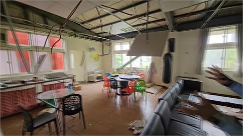 強震摧毀避風港　花蓮凱歌園少年中途之家滿目瘡痍