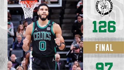 NBA／塔特姆、布朗合轟62分　榮升塞爾蒂克第1雙人組