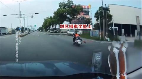 「歐兜賣超人」現身雲林莿桐！　趴臥騎車秀特技將開罰
