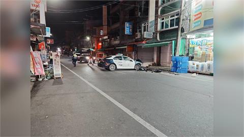 快新聞／屏東暗夜槍響！通緝犯拒檢逆向猛撞「1警腿部擦挫傷」