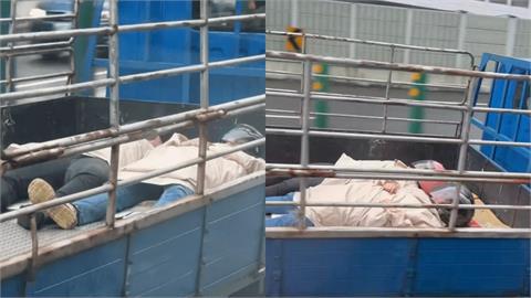 台64線貨車驚見「2具人體」平躺車斗!畫面曝光網嚇爛:這是屍體?