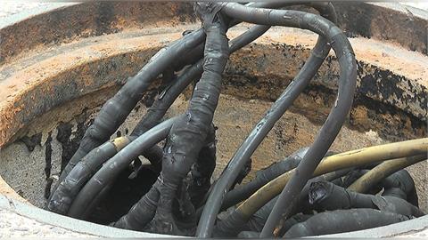 水溝冒黑煙！　電纜付載過高89戶停電　店家：半年第3次