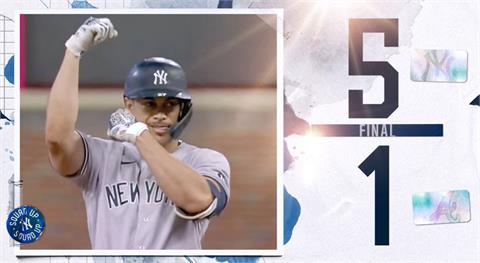 MLB／洋基史丹頓開轟　強碰勇士奪10連勝