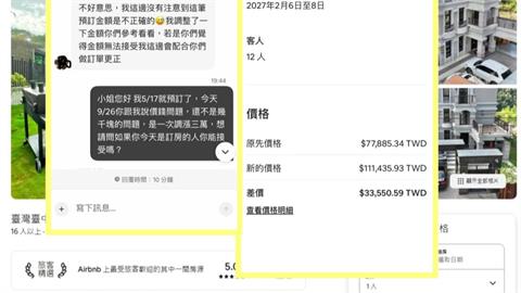 民宿坐地喊價太離譜！「2晚11萬」　未合法登記最高罰200萬