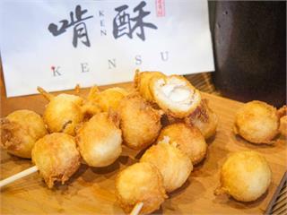一中街人氣小吃│現點現炸菱角酥　外酥內軟讓人一口接一口！