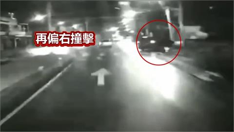 宜蘭礁溪警控管號誌 遭恍神廂型車撞擊腹部「血肉模糊」