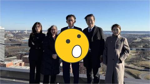 赴美合影「黃國昌VS鄭麗君」驚天落差曝光！網眼尖揪他1動作：超不禮貌