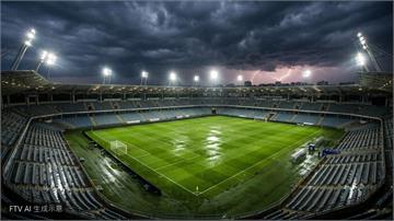 世界盃法國對伊拉克大戰　遭雷雨攪局半場緊急叫停
