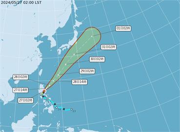 快新聞／颱風「艾維尼」增強中！美國估恐變強颱　各國預測路徑趨向一致