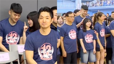 蔣萬安一秒變配角！王齊麟放閃愛妻陳詩媛「偷偷摸頭殺」全程撒糖畫面曝光
