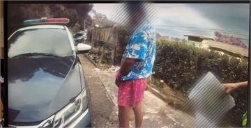 苗栗怪異男成地方頭痛人物　當警員面對警車尿尿「代價6千」