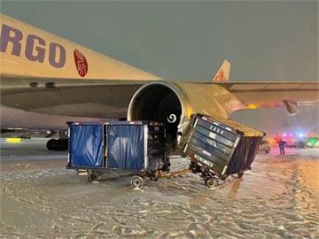 華航貨機降落芝加哥機場驚傳碰撞意外　引擎部分受損