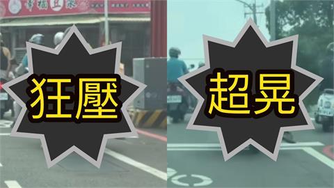 機車伯「肉身猛壓」超晃畫面流出！警回放「抓關鍵10公分」開罰了