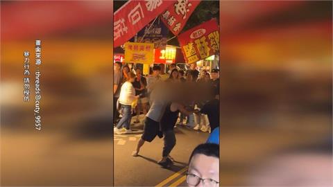 嘉義夫妻逛夜市爆衝突！　男毆打妻子遭民眾出拳制止