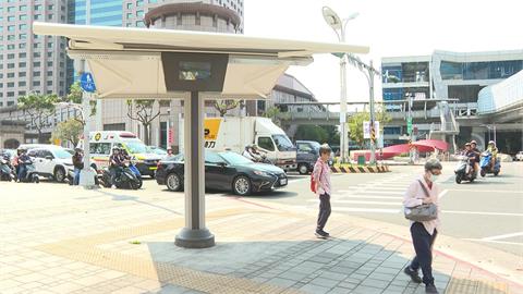 智慧遮陽傘首現台灣！新北巿試辦半年　最大考驗是颱風