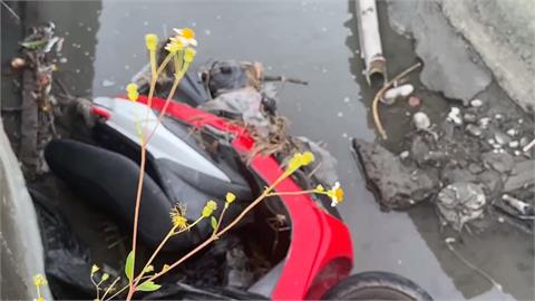 雲林林內機車摔大排不見騎士？　上游兩百公尺處尋獲遺體