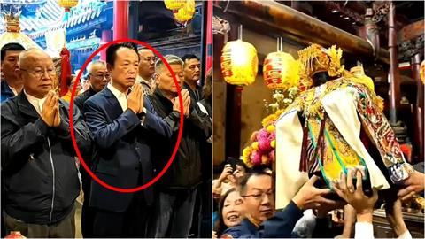 虔誠信徒默禱15秒被拍！本尊竟是嘉義縣長翁章梁　向媽祖求「這件事」全說了