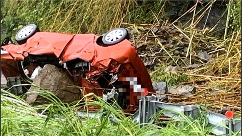 凱米重創嘉義山區！　林鐵維修員遭落石擊中轎車翻覆不幸身亡