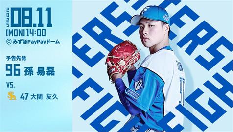 日職(影)／僅投3.1局淪敗戰候選！孫易磊火腿一軍初先發失2分、退場留滿壘危機