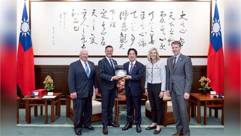 快新聞／美國眾議院訪問團晉見賴清德　承諾堅定支持台灣