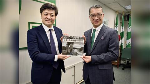 快新聞／接見松田康博　徐國勇：民進黨才是最進步、自由的政黨
