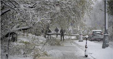 莫斯科罕見4月暴風雪肆虐　50村莊停電！交通癱瘓連機場也停飛