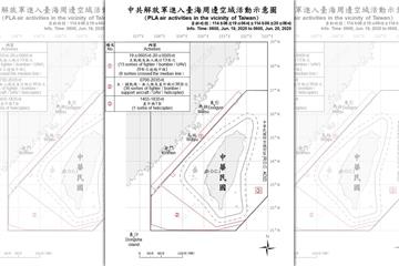 解放軍大規模擾台！國防部偵獲50架共機6艘共艦　46架次逾越海峽中線