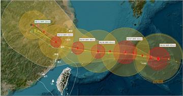 中颱白海豚超頑強「4度抗乾成功」！鄭明典：過沖繩後路徑仍有變數