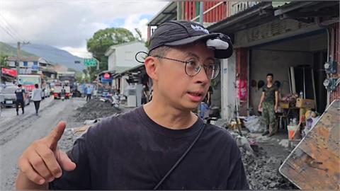 堰塞湖溢流／獨！呱吉也現身光復鄉救災：任何人都有責任